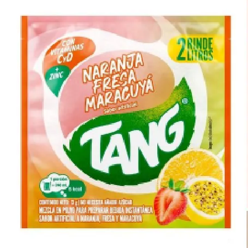 Bebida en Polvo Tang de Naranja Fresa y Maracuya - 13 g